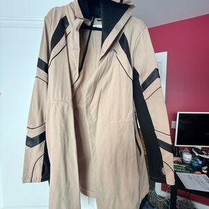 Blanc Noir Tan and Black Trench Coat